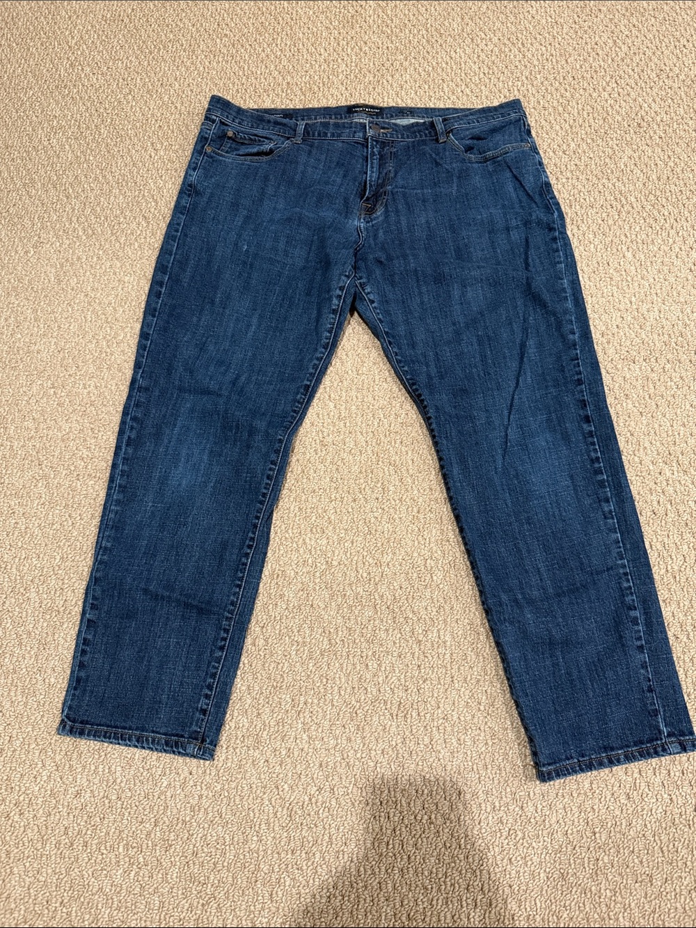 Lucky Brand Men's Relaxed Dark Blue Jeans